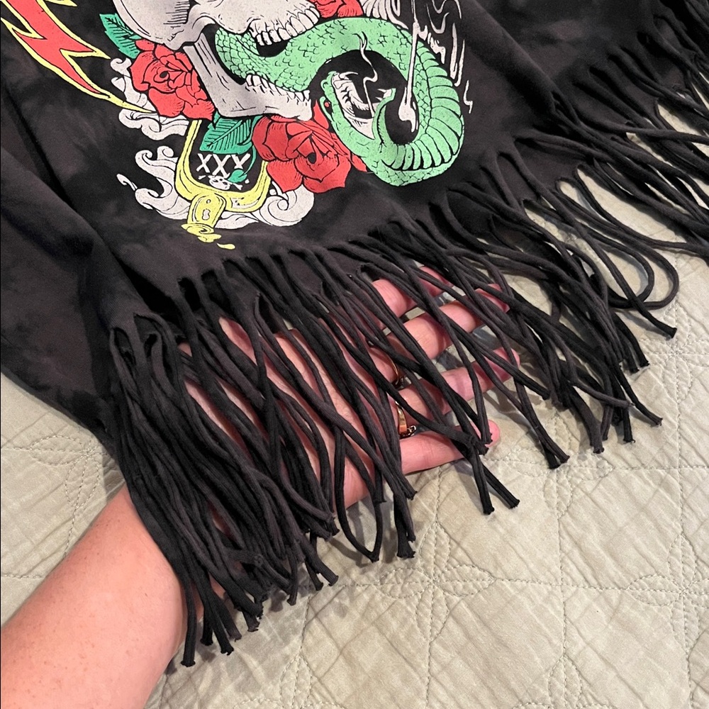 💙TRADED💙Vintage POISON fringe band shirt - Picture 4 of 12